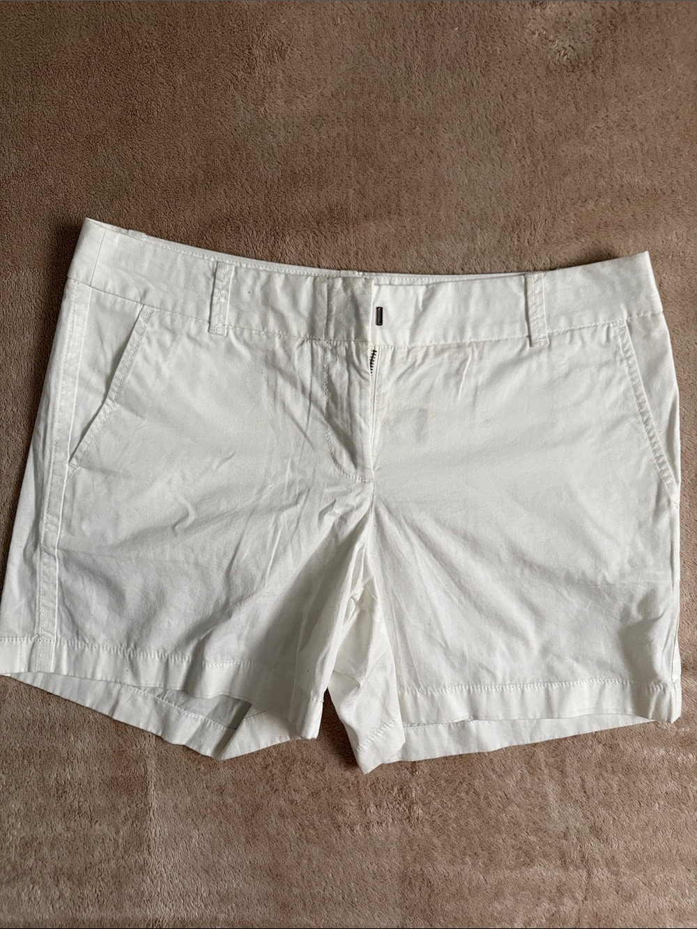 J. Crew White Chino Shorts - Size 6